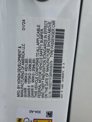 2024 HONDA ACCORD EX  