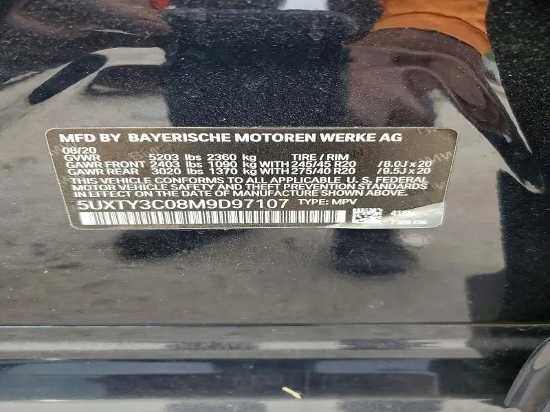 2021 BMW X3 SDRIVE30I  