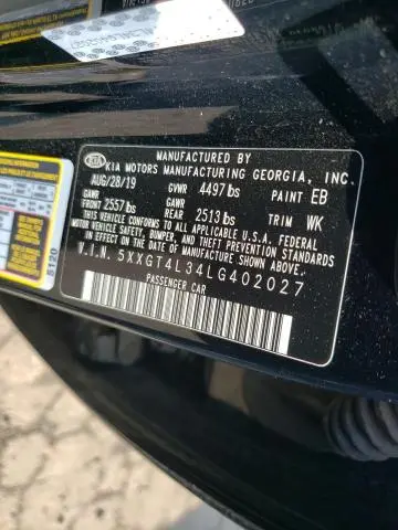 2020 KIA OPTIMA LX  