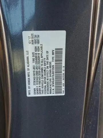 2018 HONDA ODYSSEY EXL  