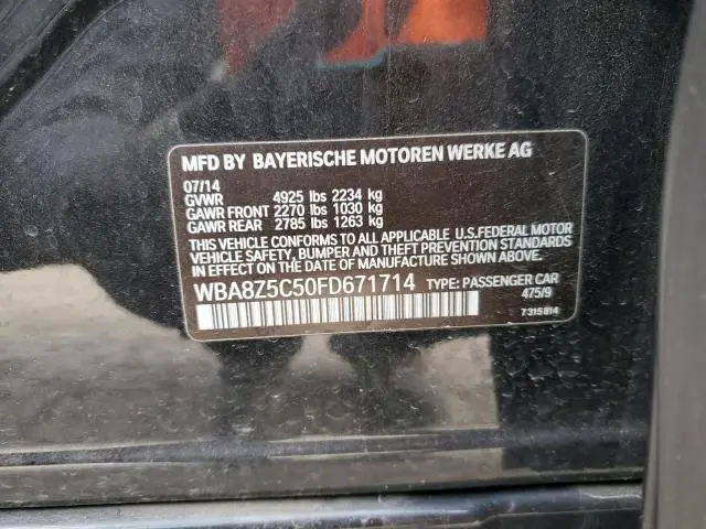 2015 BMW 328 XIGT SULEV