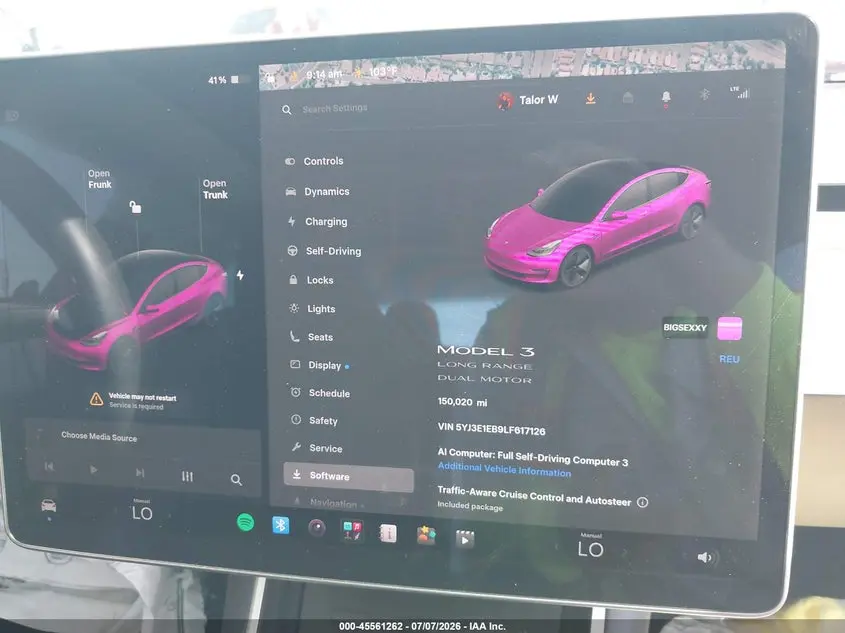 2020 TESLA MODEL 3 LONG RANGE DUAL MOTOR ALL-WHEEL DRIVE