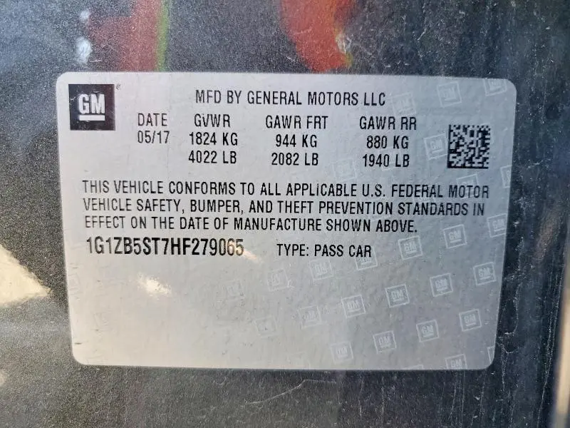 2017 CHEVROLET MALIBU LS  