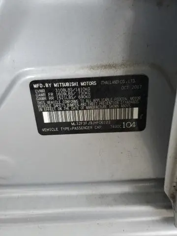 2018 MITSUBISHI MIRAGE G4 ES  