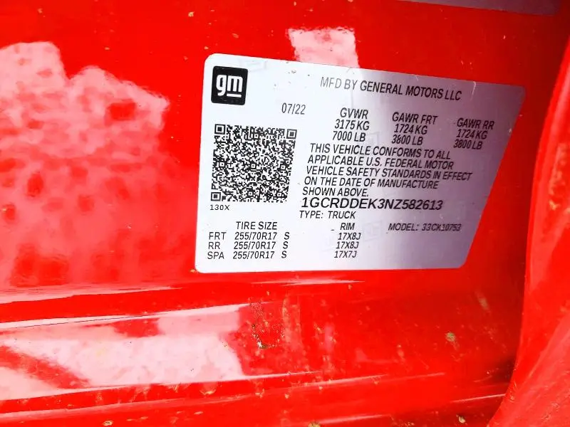 2022 CHEVROLET SILVERADO K1500 LT  