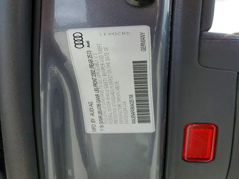 2019 AUDI A4 PREMIUM PLUS  