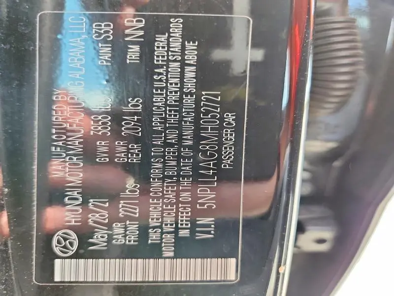 2021 HYUNDAI ELANTRA SE  