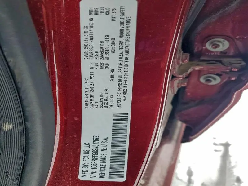 2025 RAM 1500 BIG HORN/LONE STAR  