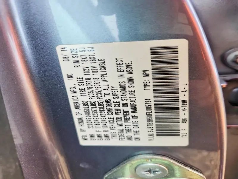 2015 ACURA RDX TECHNOLOGY  