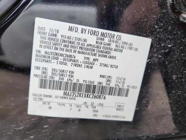 2019 FORD ECOSPORT TITANIUM  