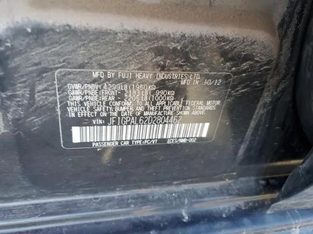 2013 SUBARU IMPREZA SPORT PREMIUM  