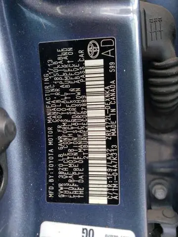 2014 TOYOTA COROLLA L  