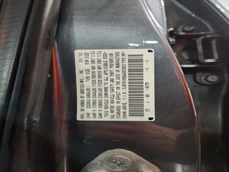 2010 ACURA RDX TECHNOLOGY  