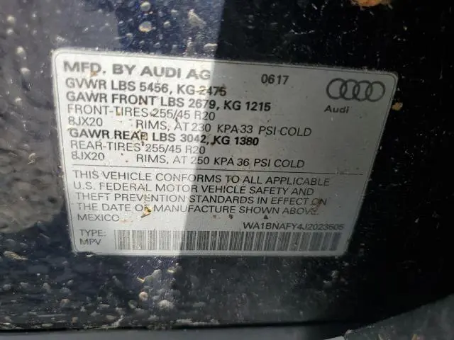 2018 AUDI Q5 PREMIUM PLUS