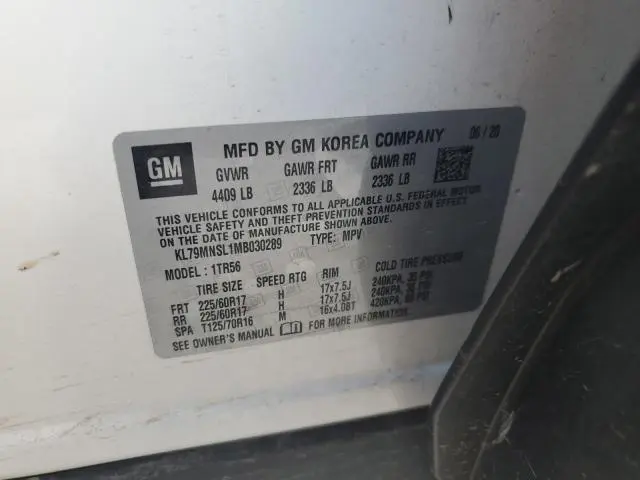 2021 CHEVROLET TRAILBLAZER LS  