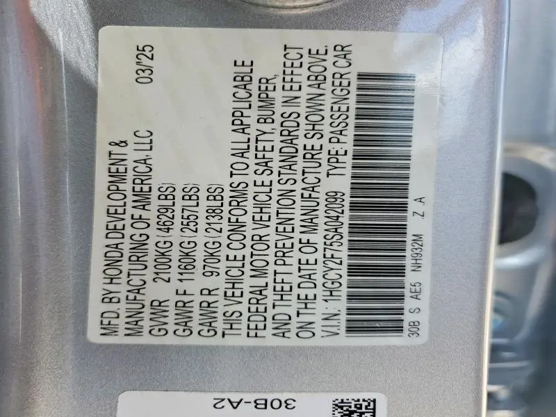 2025 HONDA ACCORD HYBRID SPORT-L  