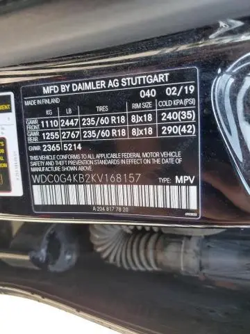 2019 MERCEDES-BENZ GLC 300 4MATIC  