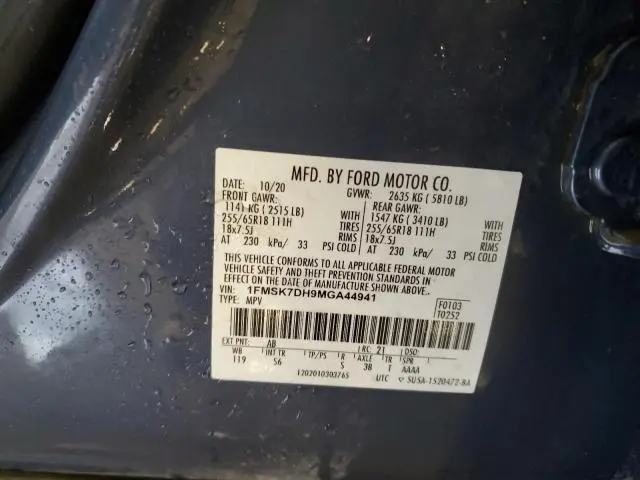 2021 FORD EXPLORER XLT  