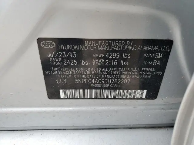 2013 HYUNDAI SONATA SE  