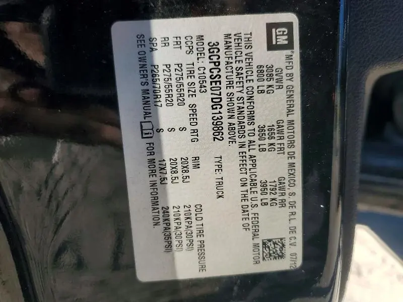 2013 CHEVROLET SILVERADO C1500 LT  