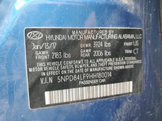 2017 HYUNDAI ELANTRA SE  