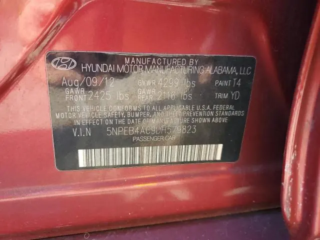 2013 HYUNDAI SONATA GLS  