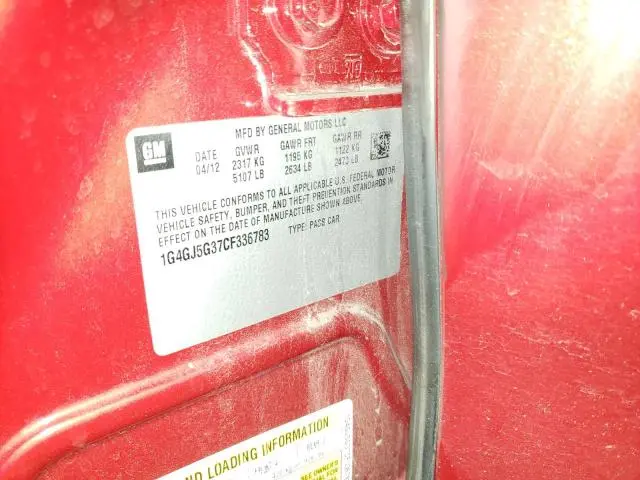 2012 BUICK LACROSSE TOURING  