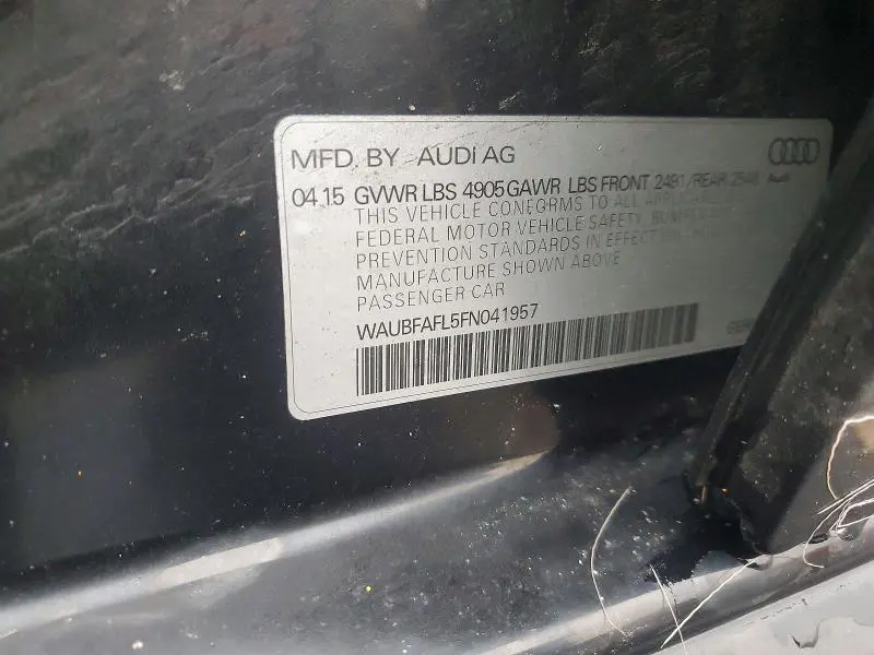 2015 AUDI A4 PREMIUM  