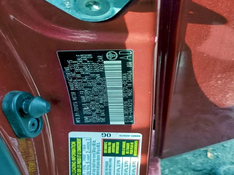 2016 TOYOTA COROLLA LE  