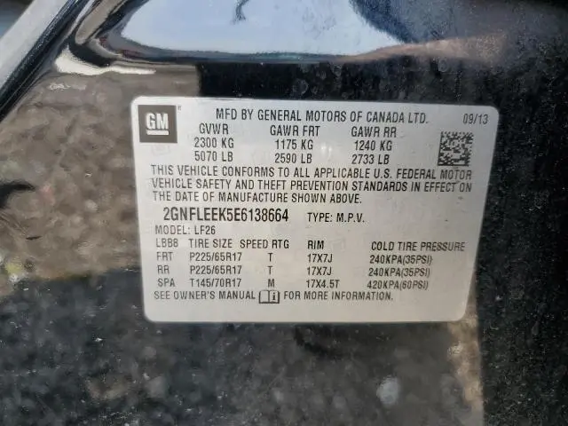 2014 CHEVROLET EQUINOX LS  