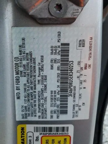 2014 FORD FUSION TITANIUM HEV  