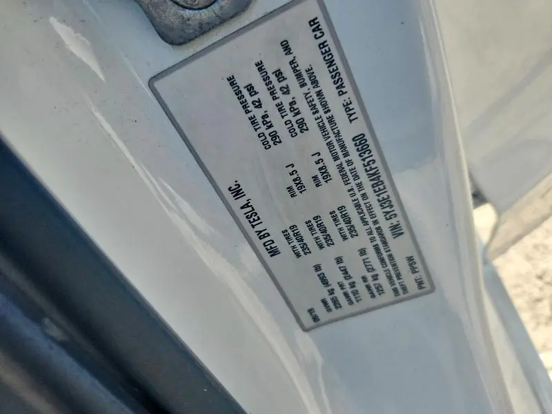 2019 TESLA MODEL 3   