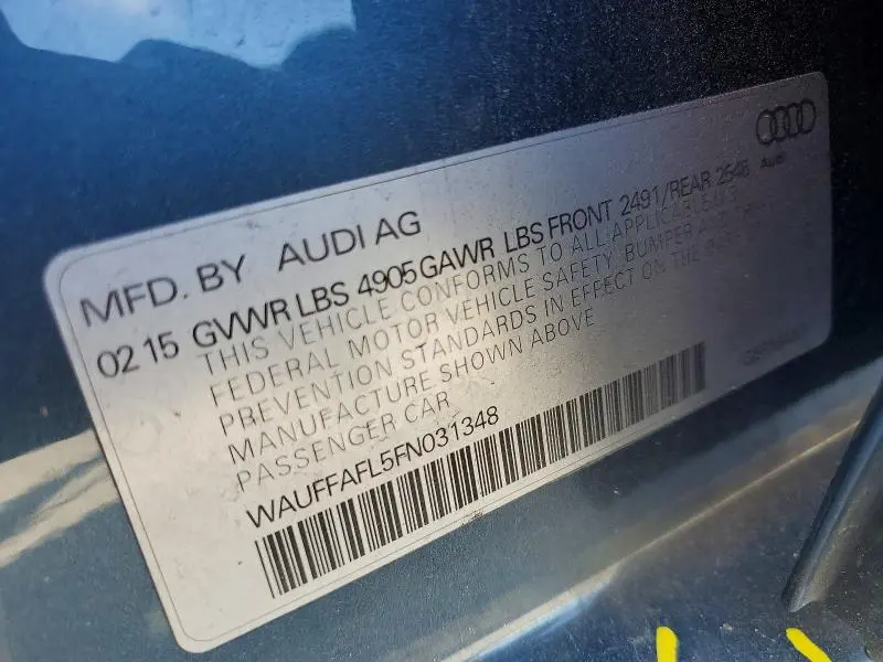 2015 AUDI A4 PREMIUM PLUS  