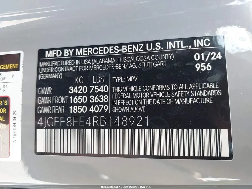 2024 MERCEDES-BENZ GLS 580 4MATIC