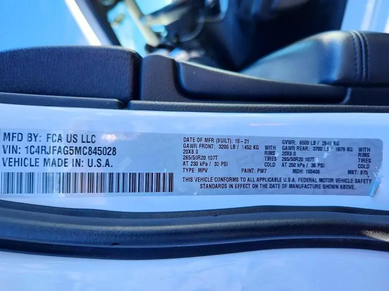 2021 JEEP GRAND CHEROKEE LAREDO  