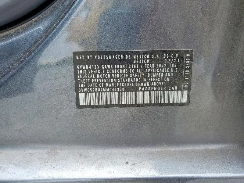 2021 VOLKSWAGEN JETTA S  