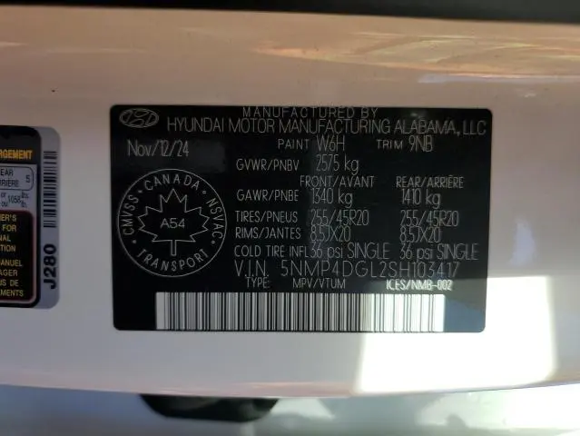 2025 HYUNDAI SANTA FE LIMITED  