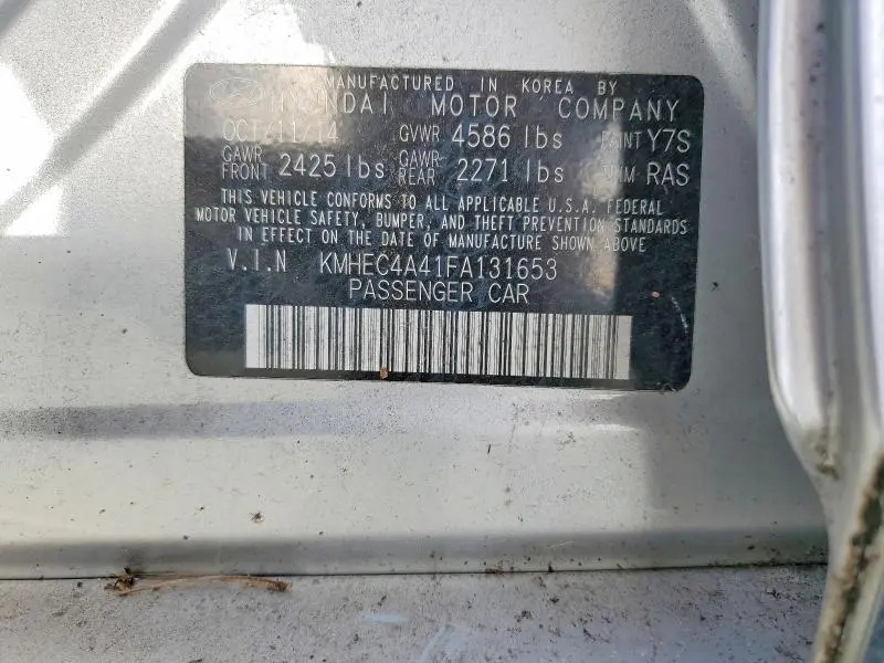 2015 HYUNDAI SONATA HYBRID  