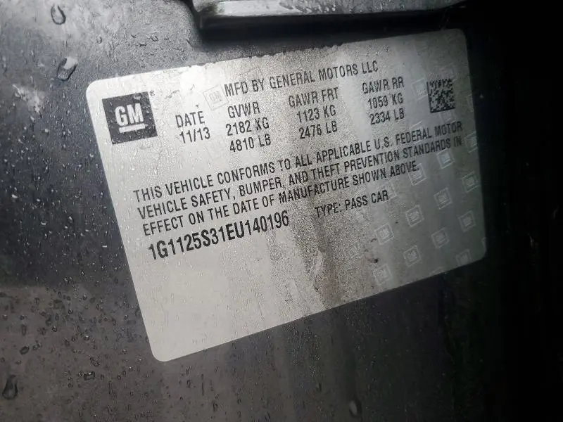 2014 CHEVROLET IMPALA LT  