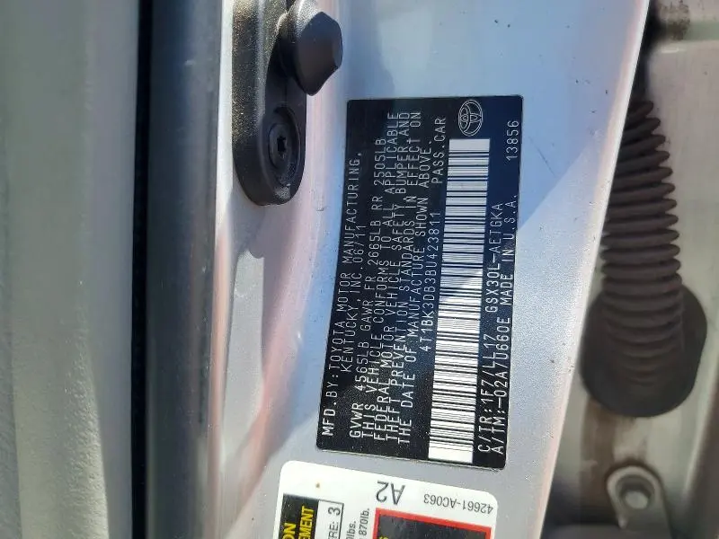 2011 TOYOTA AVALON BASE  