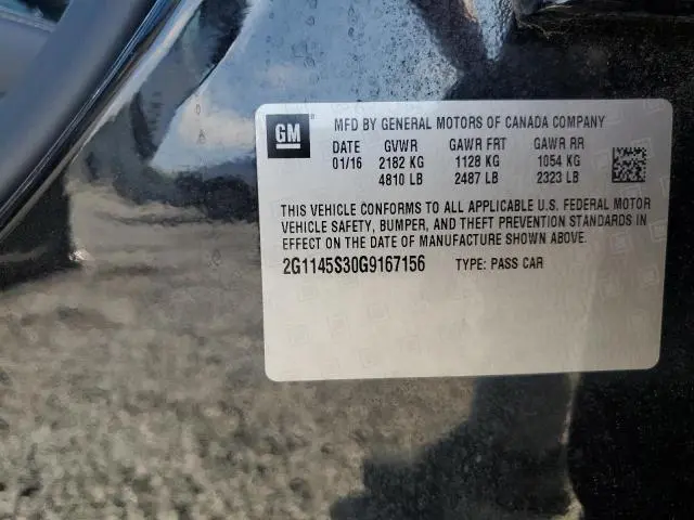 2016 CHEVROLET IMPALA LTZ  