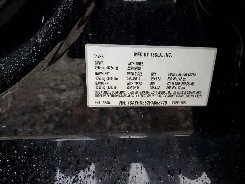 2023 TESLA MODEL Y   