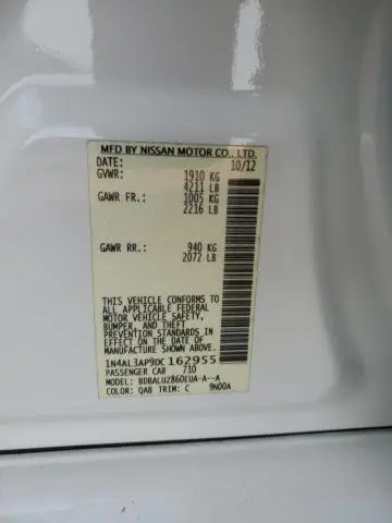 2013 NISSAN ALTIMA 2.5  