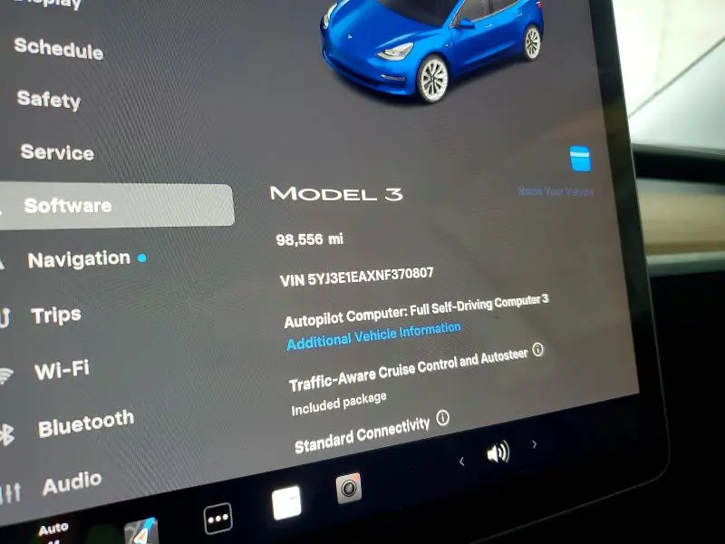 2022 TESLA MODEL 3   
