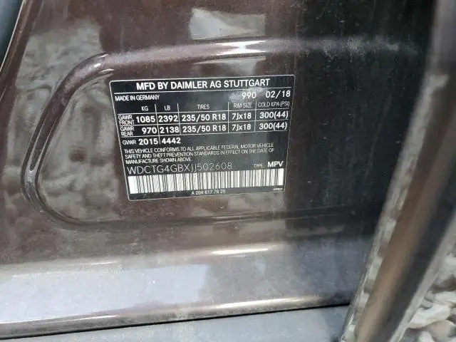 2018 MERCEDES-BENZ GLA 250 4MATIC  