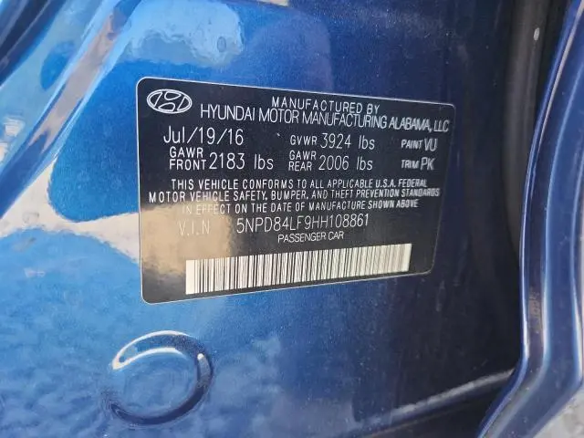 2017 HYUNDAI ELANTRA SE