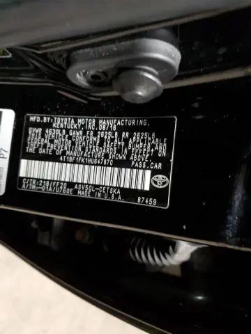 2017 TOYOTA CAMRY LE  