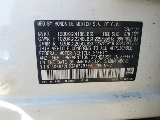 2024 HONDA HR-V SPORT  