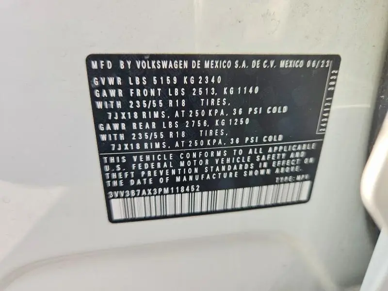 2023 VOLKSWAGEN TIGUAN SE  