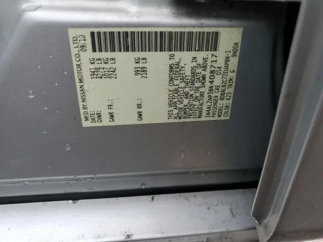 2011 NISSAN ALTIMA BASE  